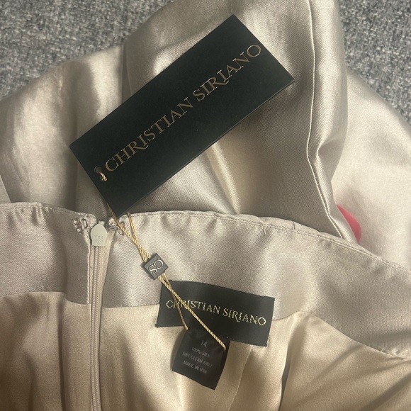 Christian Siriano 100% Silk Black Tie Evening Gown nwt - Picture 7 of 11